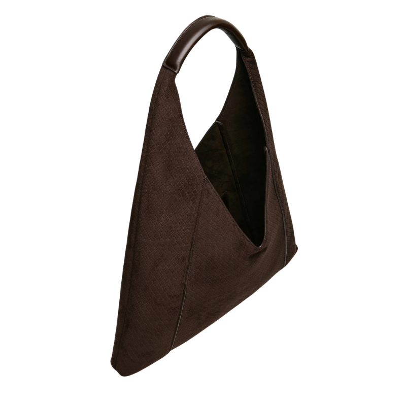 Windsor Handbags Luggage Brown Hobo Bag for Women - Image 2