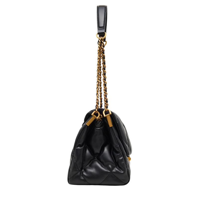 Windsor Handbags Luggage Black Multi Quilted Shoulder Bag for Women - Image 3